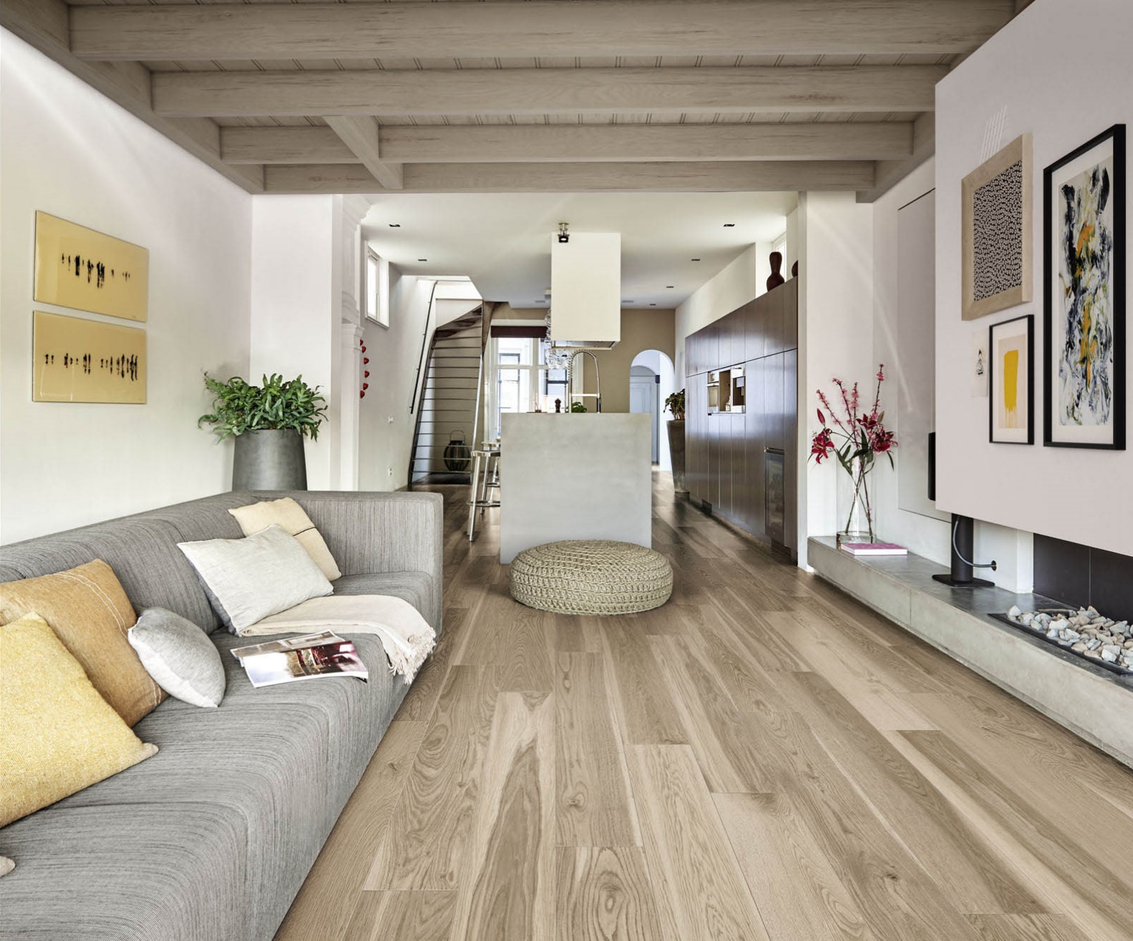 Houtlooktegels zijn erg geschikt voor een Bohemian interieur!